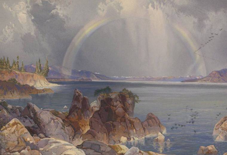 Paiting of Hayden and the Birth Of Yellowstone