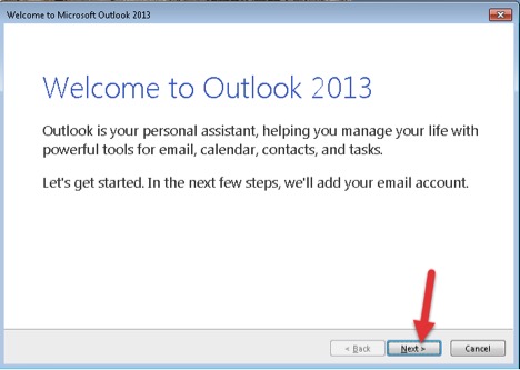 How to add your Microsoft 365 email in Outlook 2013