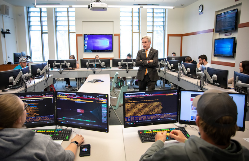 students in a hands on learning classroom