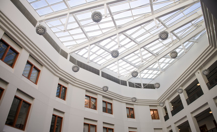 skylights in the atrium