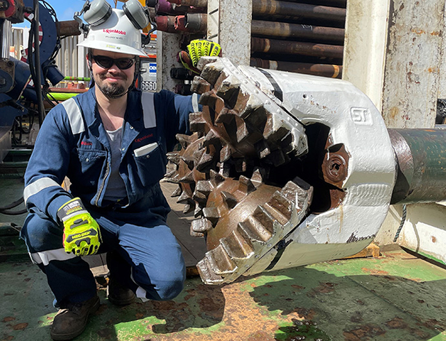 Will White on the oil rig