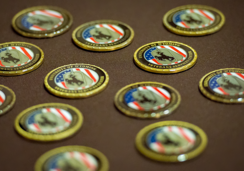 University of Wyoming Veterans Services Center pins