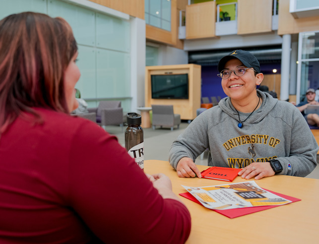 two people in the stem building