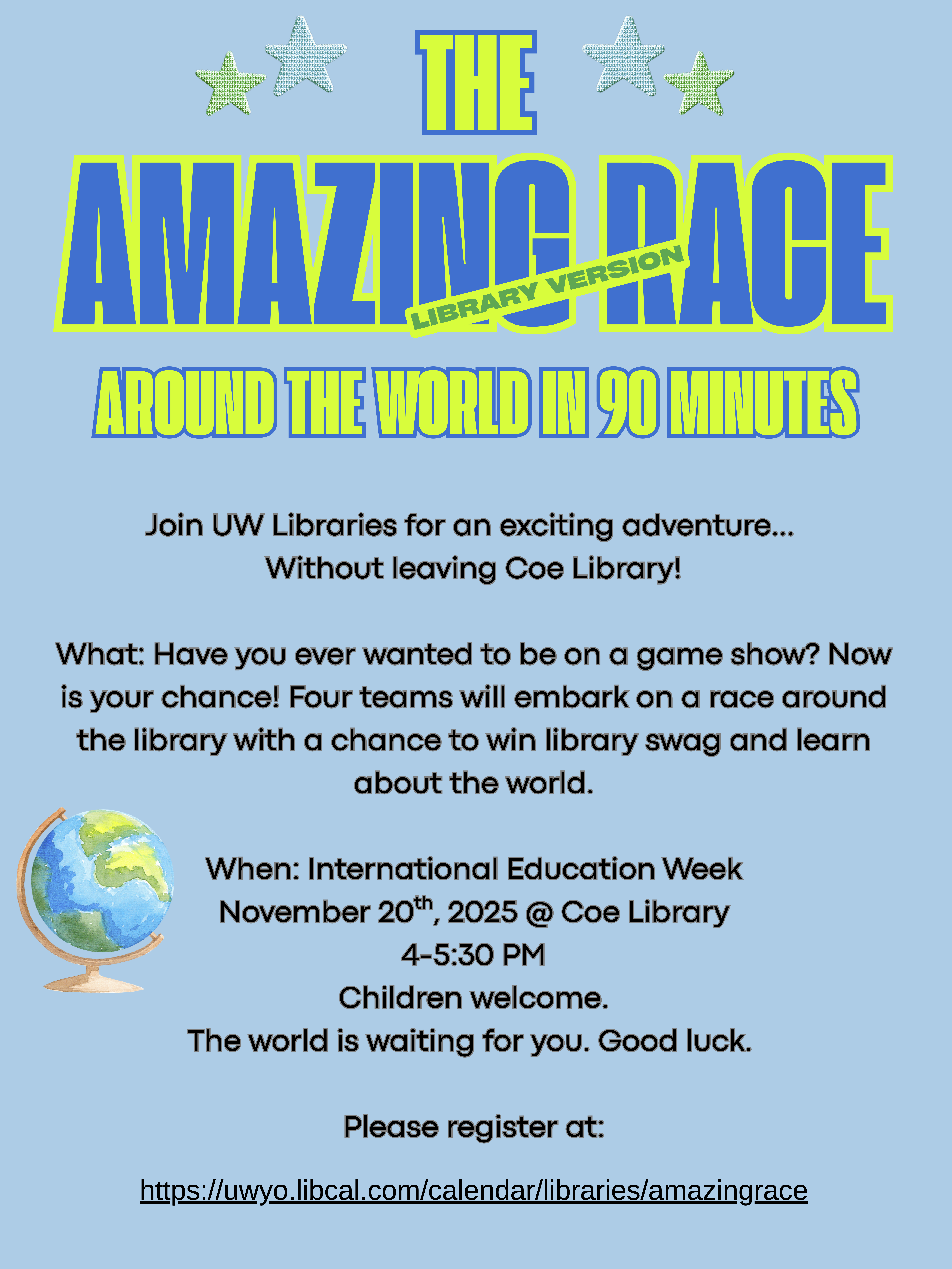 amazing race flyer