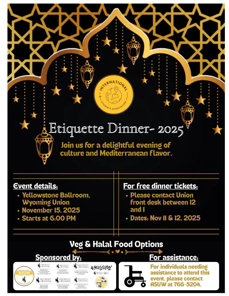 Ettiquette Dinner flyer