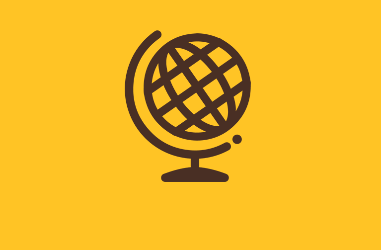 UW icon of a classroom globe.