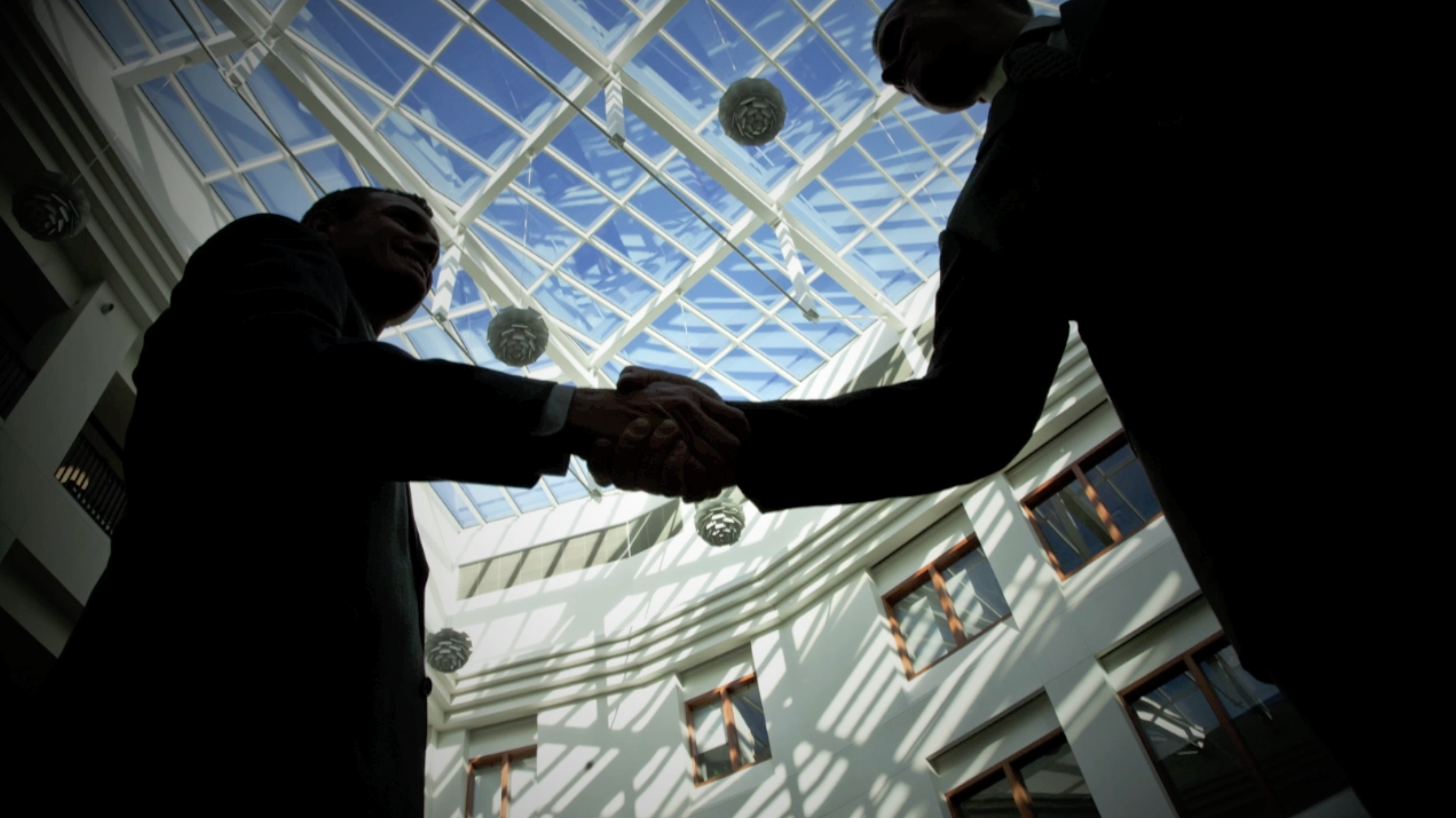 Handshake in COB atrium