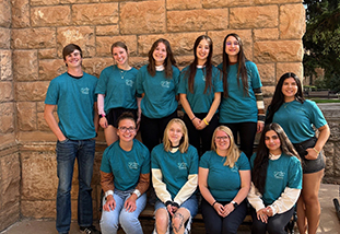 Wellness Ambassadors group outside of Half Acre Recreation and Wellness Center.