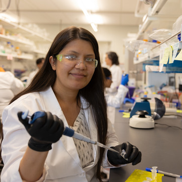 Graduate student working in the Boothby Lab.