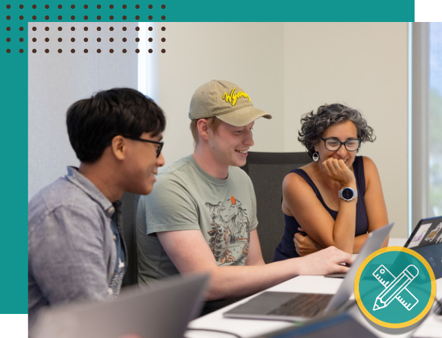 Pencil and ruler icon