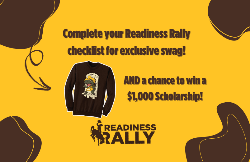 A graphic with example of sweatshirt at Readiness Rally