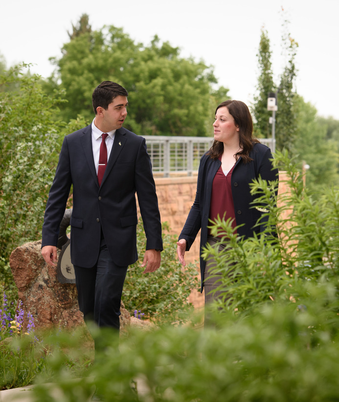 Students walking together