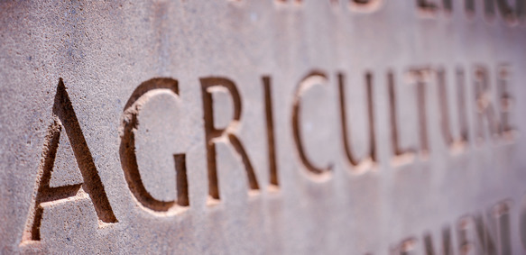 "agriculture" on a building