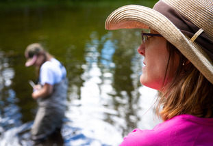 people fly fishing