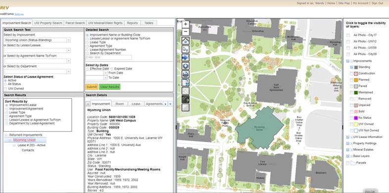 A screenshot of the Real Estate Viewer.