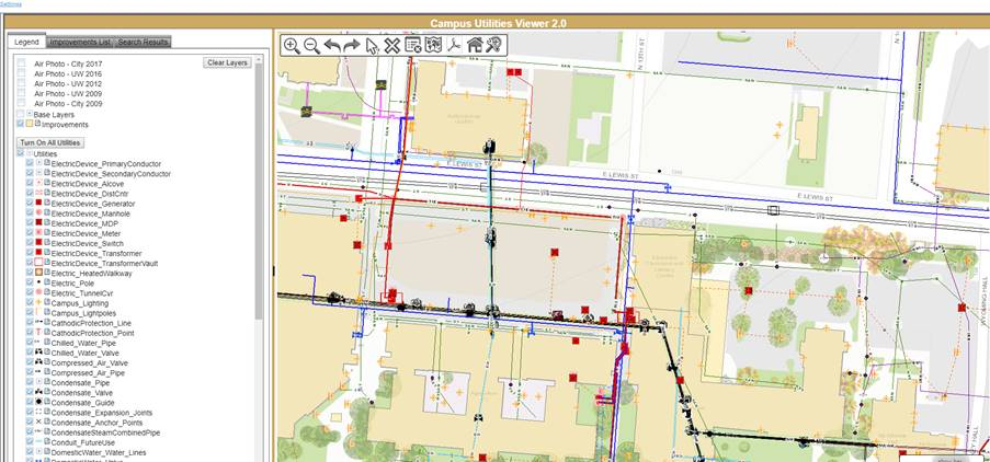 A screenshot of the Utilities Data Viewer application.