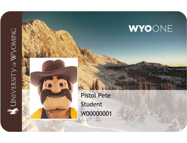 A fake Pistol Pete WyoOne ID